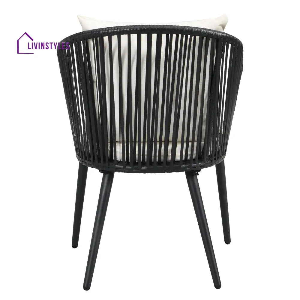 Feeds Outdoor Patio Seating Set 2 Chairs and 1 Table Set (Black) - Coffee Table Sets