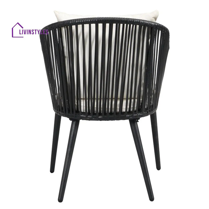 Feeds Outdoor Patio Seating Set 2 Chairs and 1 Table Set (Black) - Coffee Table Sets