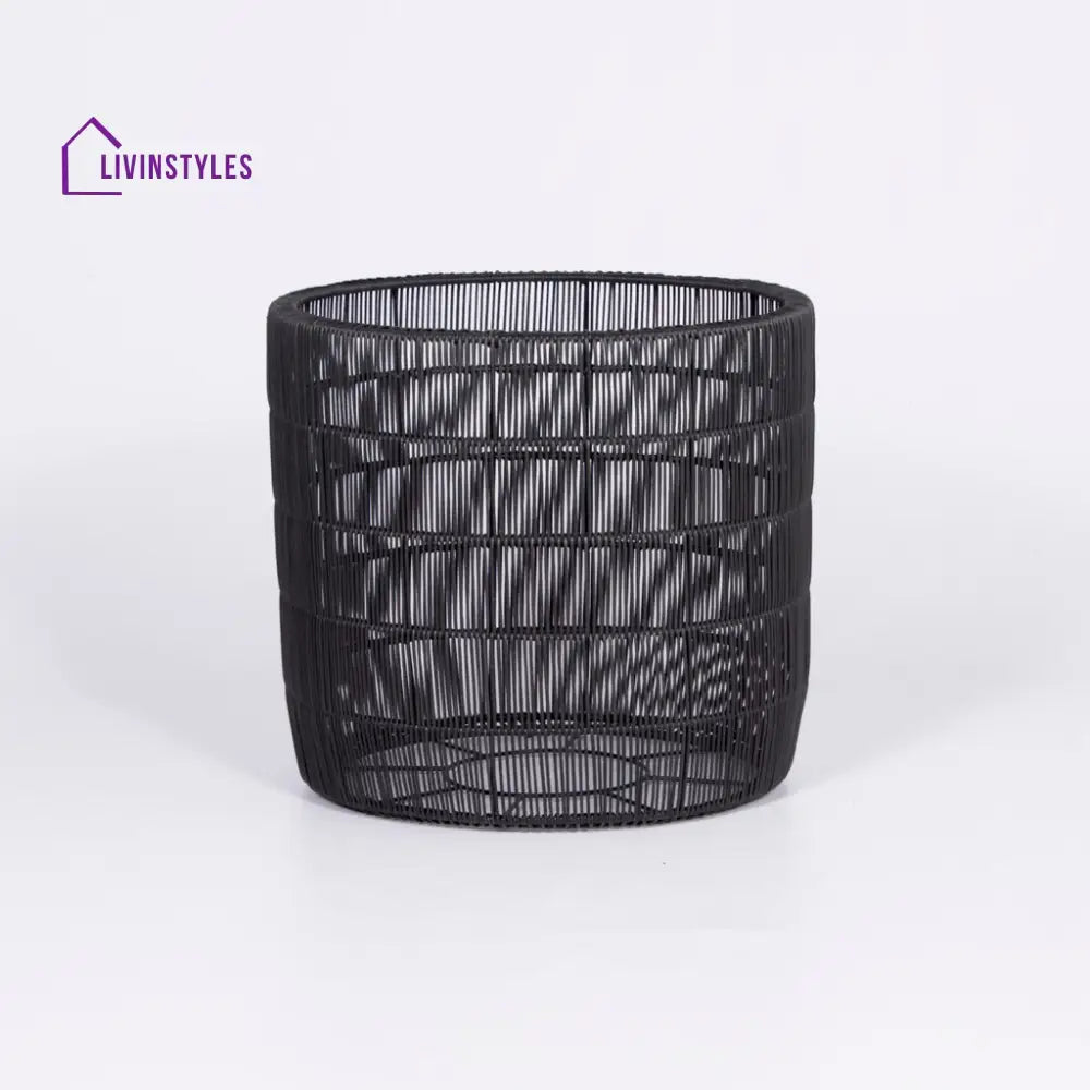 Félix Outdoor Wicker Planters For Garden Balcony - Black - Planter