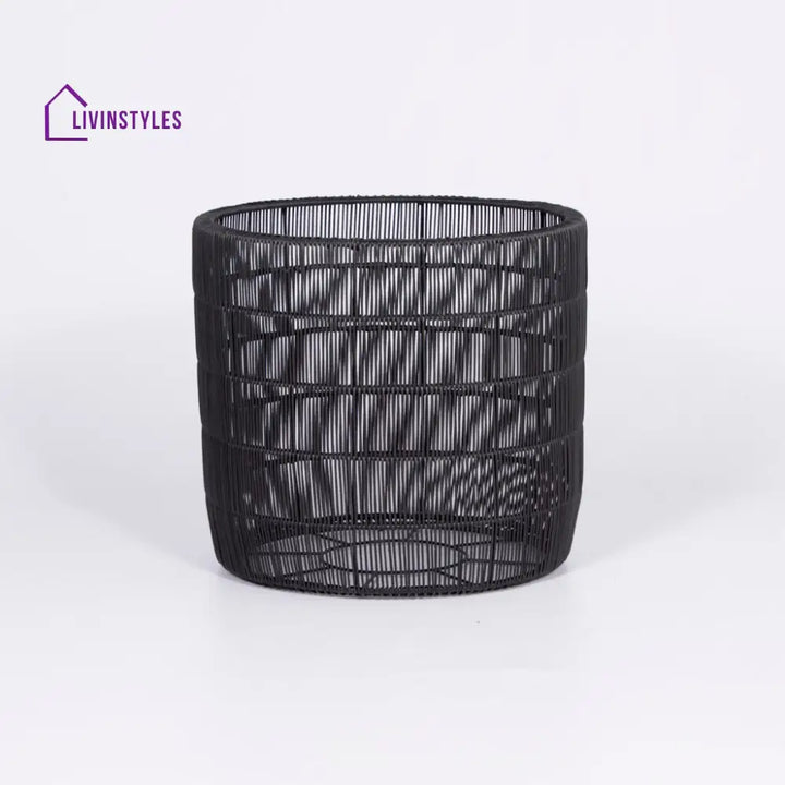 Félix Outdoor Wicker Planters For Garden Balcony - Black - Planter