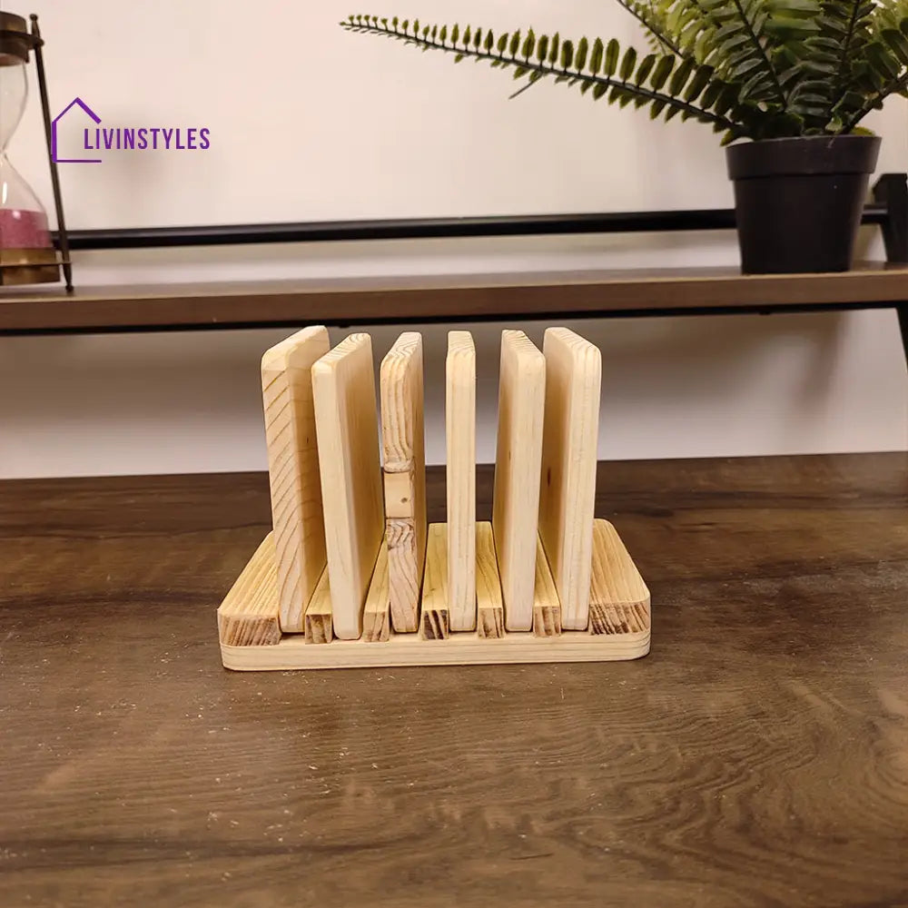 Fence Wooden Coaster Set Coasters