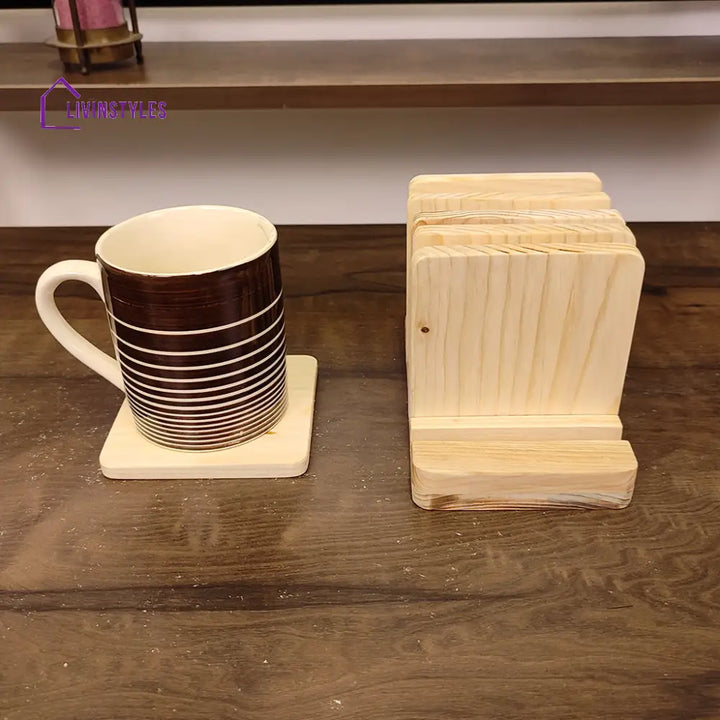 Fence Wooden Coaster Set Coasters