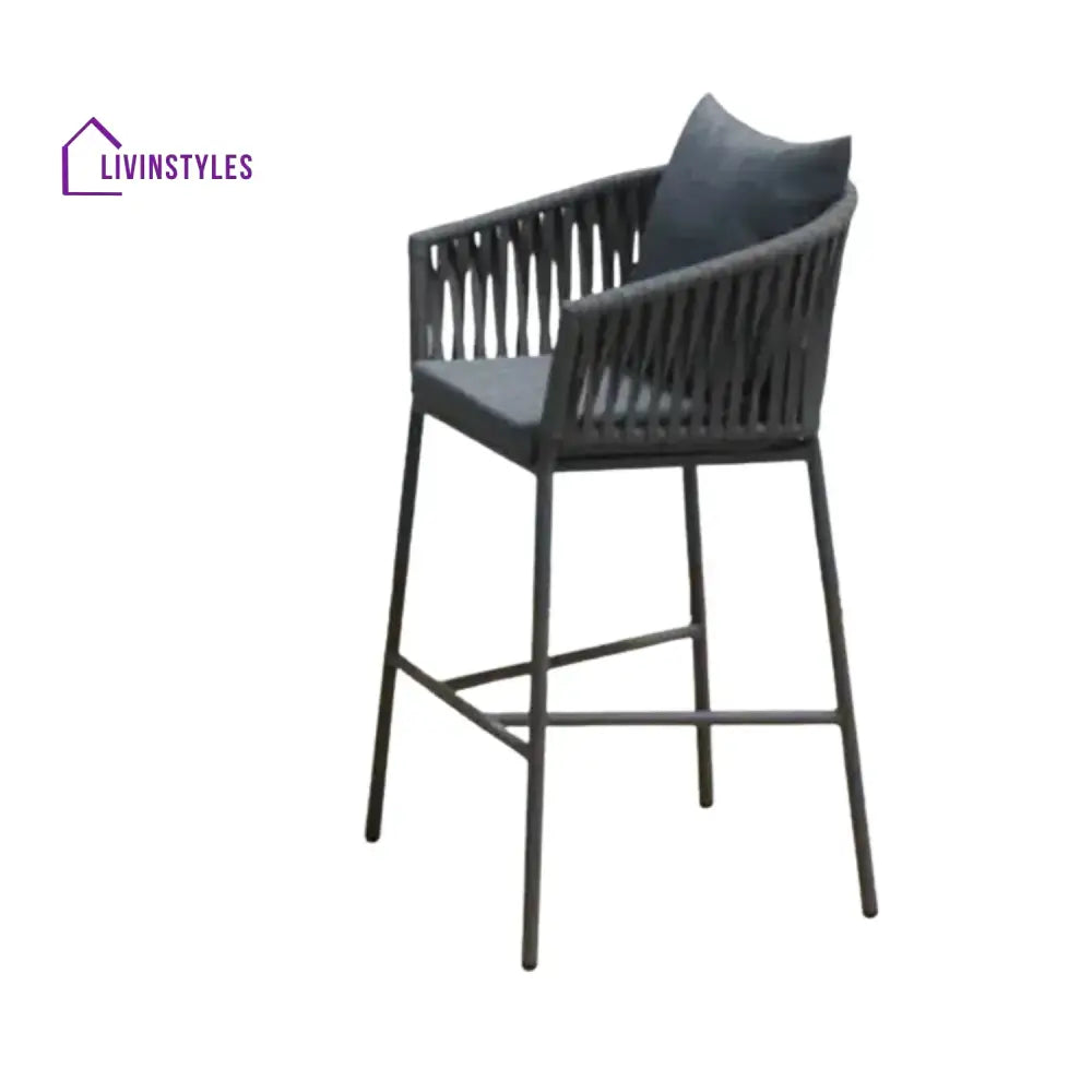 Fenna Premium Outdoor Rope Bar Set With a High-Top Round Table - Bar Set