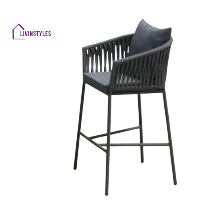 Fenna Premium Outdoor Rope Bar Set With a High-Top Round Table - Bar Set