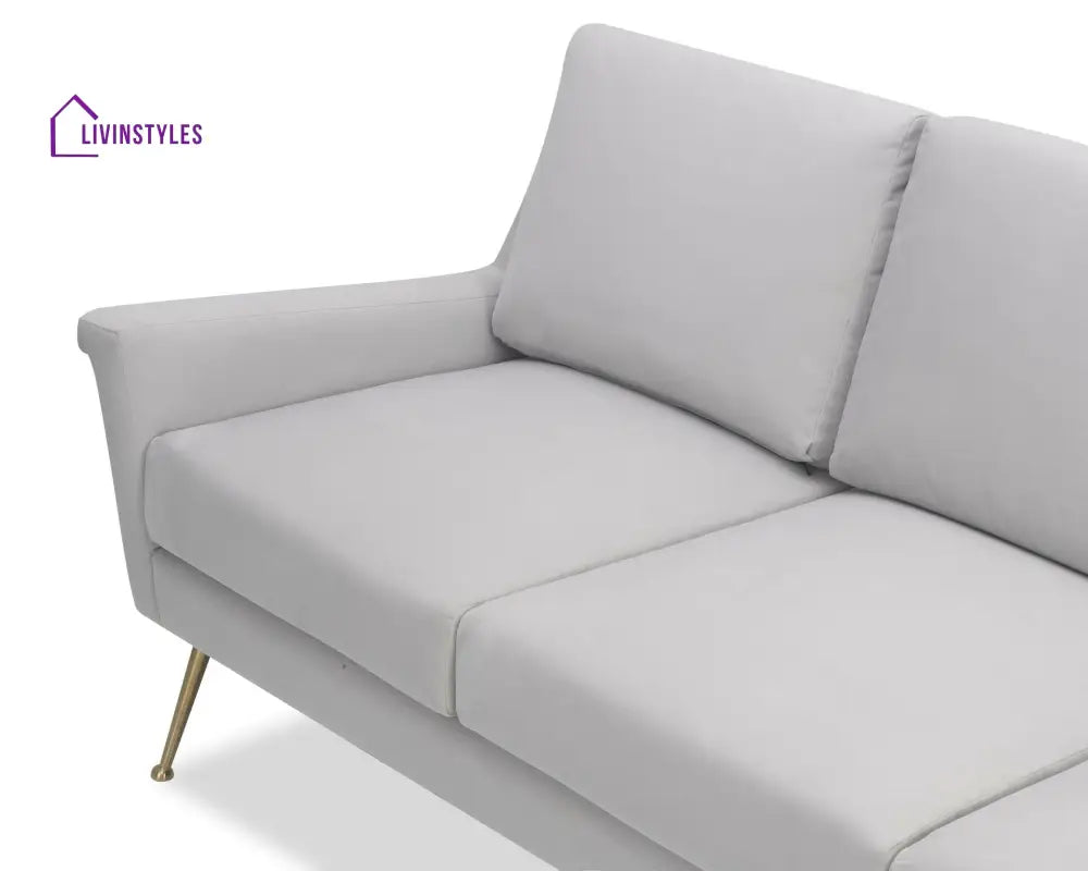 Feodosia 3 Seater Sofa - White Colour Living