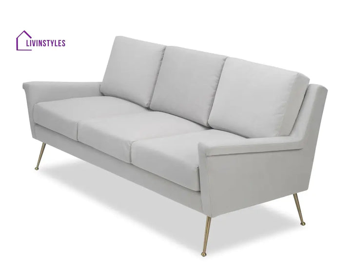 Feodosia 3 Seater Sofa - White Colour Living