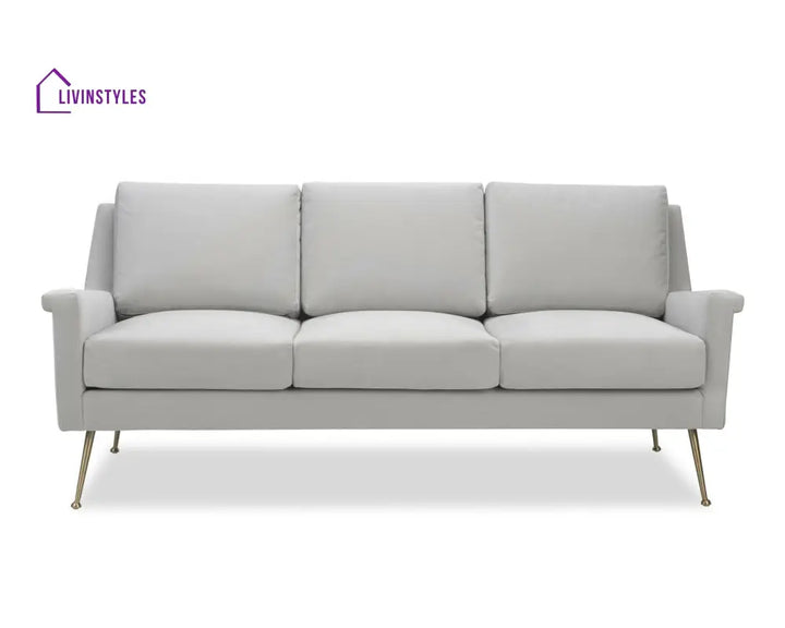 Feodosia 3 Seater Sofa - White Colour Living