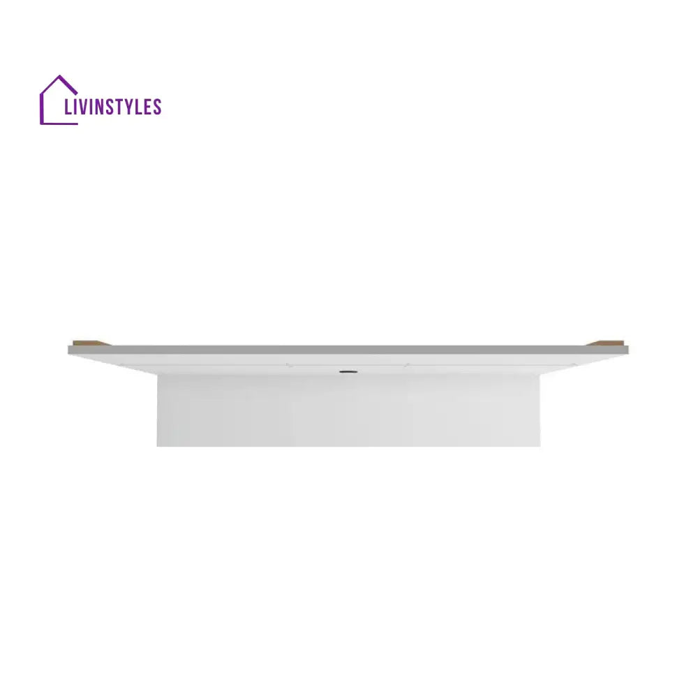 Fern Wall Mounted White Finish Tv Unit Stand for Living Room