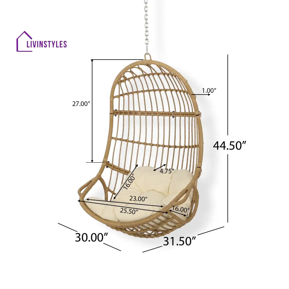 Fernán Single Seater Hanging Swing Without Stand For Balcony Garden Swing - Swings