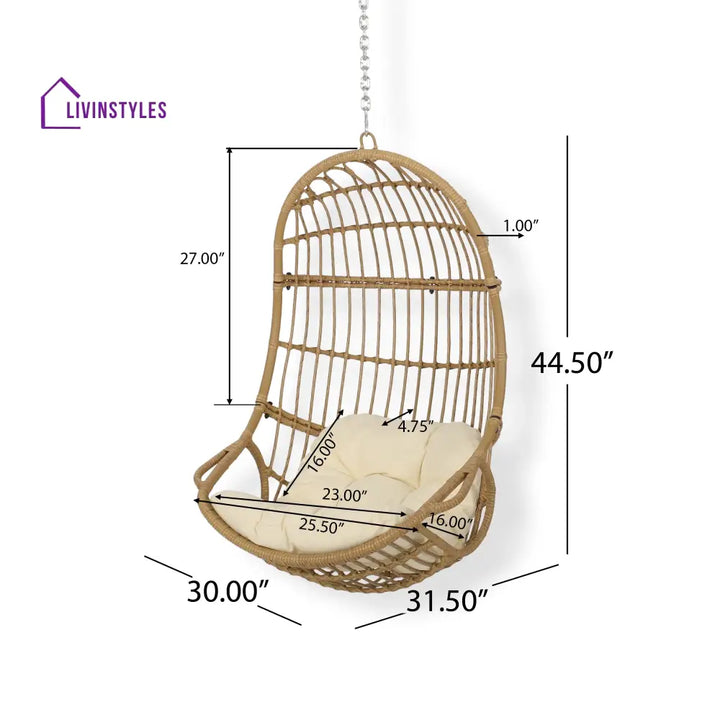 Fernán Single Seater Hanging Swing Without Stand For Balcony Garden Swing - Swings