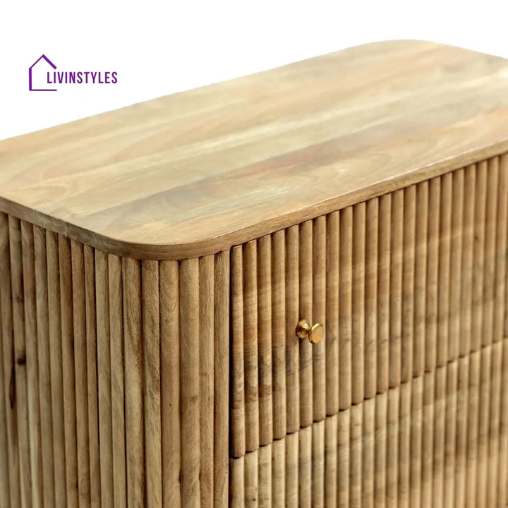 Fidel Mango Wood 3 Drawer Chest - Natural Chest of Drawers