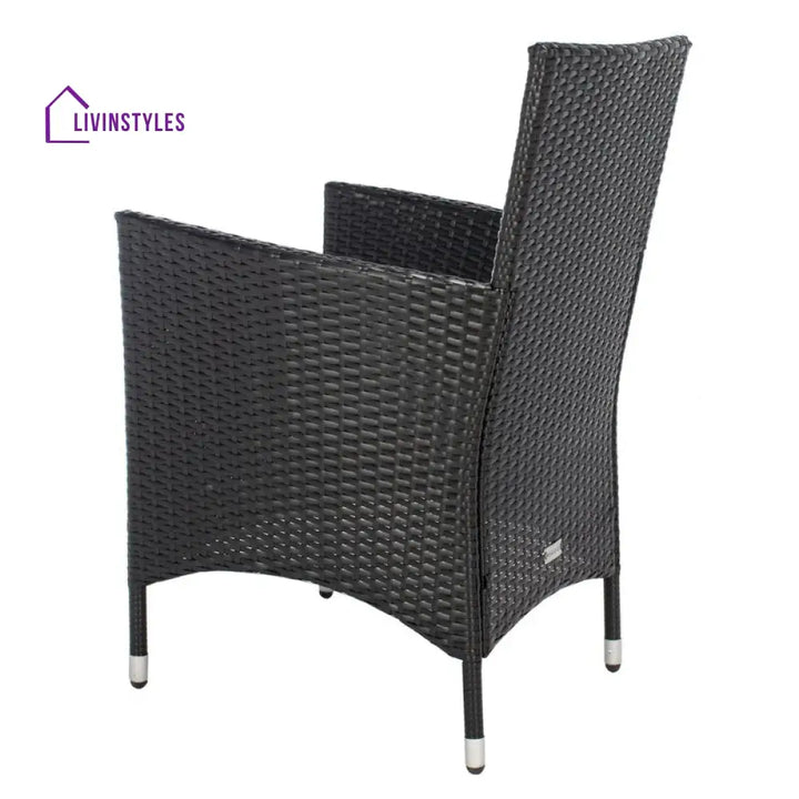Filiberto Outdoor Patio Dining Set 8 Chairs and 1 Table (Black) - Dining sets