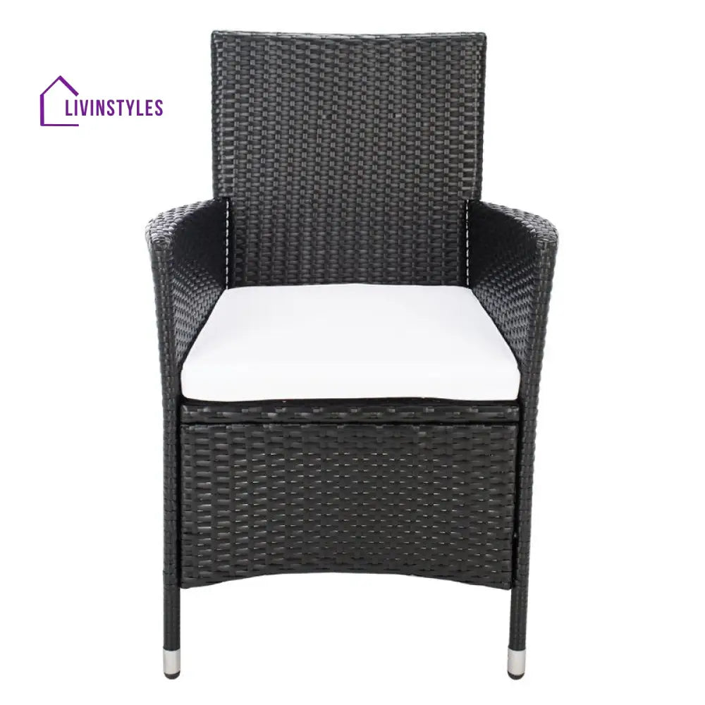 Filiberto Outdoor Patio Dining Set 8 Chairs and 1 Table (Black) - Dining sets
