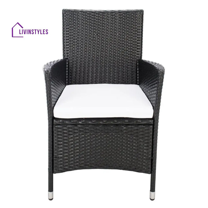 Filiberto Outdoor Patio Dining Set 8 Chairs and 1 Table (Black) - Dining sets