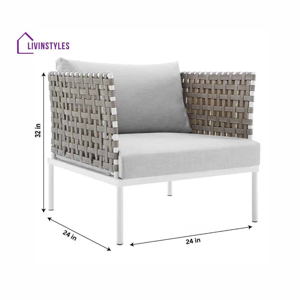 Finds Outdoor Patio Seating Set 2 Chairs and 1 Table Set (White) Braided & Rope - Coffee Table Sets