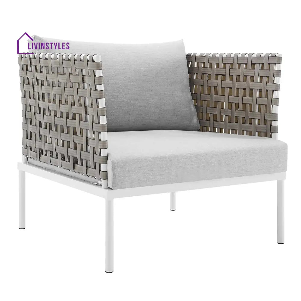Finds Outdoor Patio Seating Set 2 Chairs and 1 Table Set (White) Braided & Rope - Coffee Table Sets