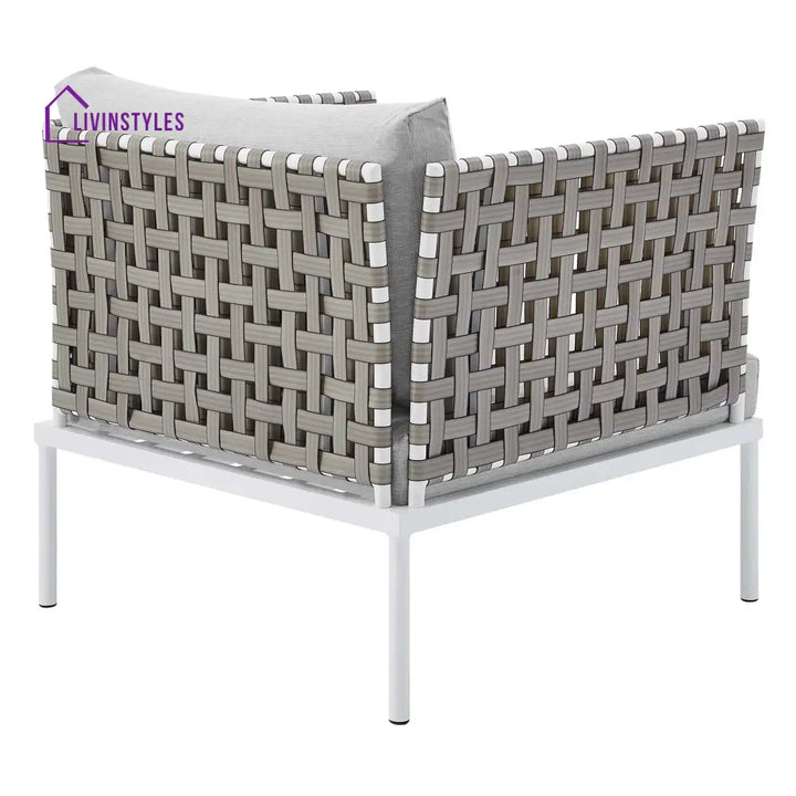 Finds Outdoor Patio Seating Set 2 Chairs and 1 Table Set (White) Braided & Rope - Coffee Table Sets