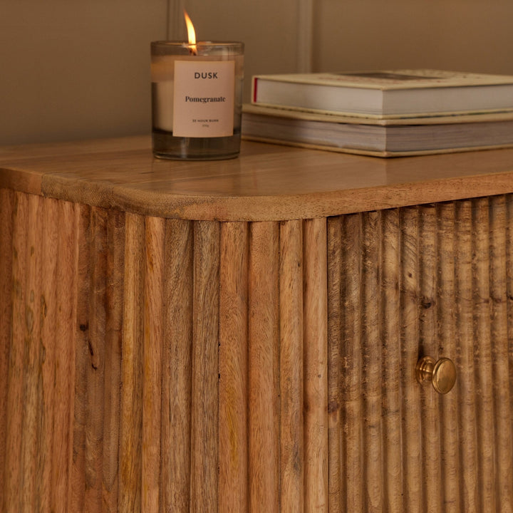 Faustino Mango Wood 6 Drawer Chest - Natural Chest of Drawers