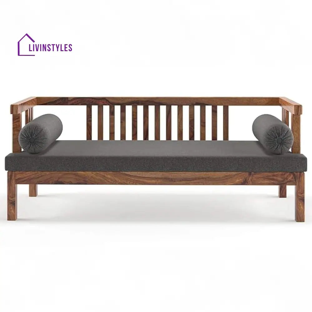 Finn Diwan Bed in Grey Teak