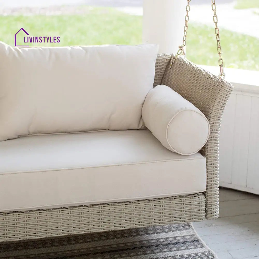 Fiorentini Double Seater Hanging Swing Without Stand For Balcony Garden Swing (Beige) - Swings