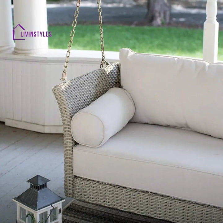 Fiorentini Double Seater Hanging Swing Without Stand For Balcony Garden Swing (Beige) - Swings