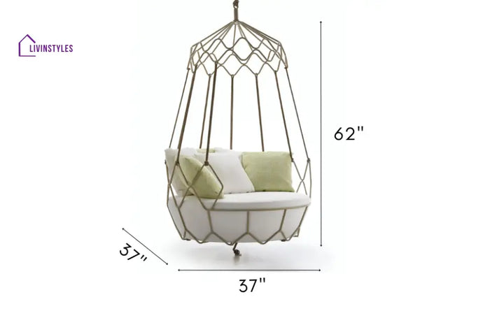 Flavio Single Seater Hanging Swing Without Stand For Balcony Garden Swing - Swings