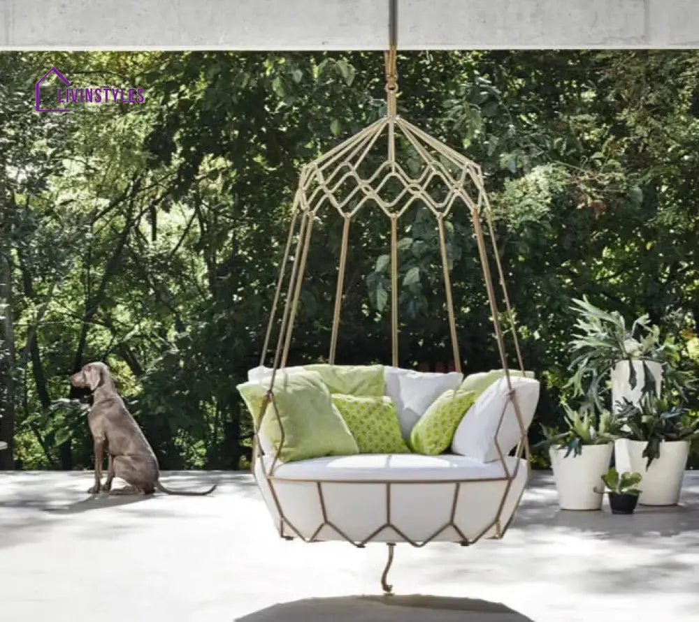 Flavio Single Seater Hanging Swing Without Stand For Balcony Garden Swing - Swings