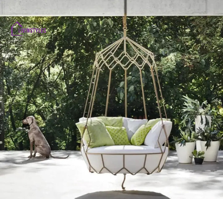 Flavio Single Seater Hanging Swing Without Stand For Balcony Garden Swing - Swings