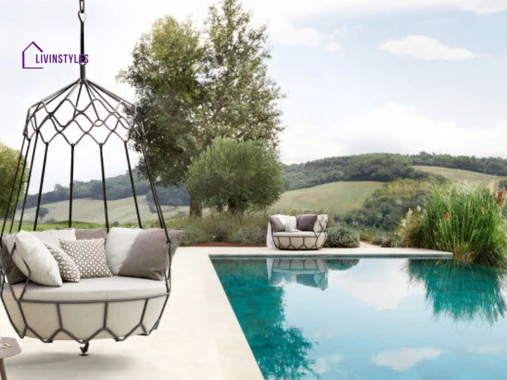 Flavio Single Seater Hanging Swing Without Stand For Balcony Garden Swing - Swings
