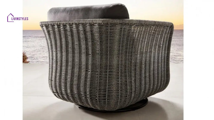 Fons Outdoor Patio Seating Set 2 Chairs and 1 Table Set (Grey) Braided & Rope - Coffee Table Sets