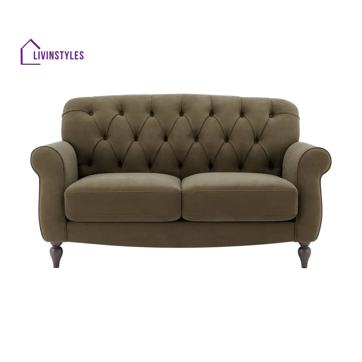 Francisco 2 Seater Sofa - Olive Green - Sofas