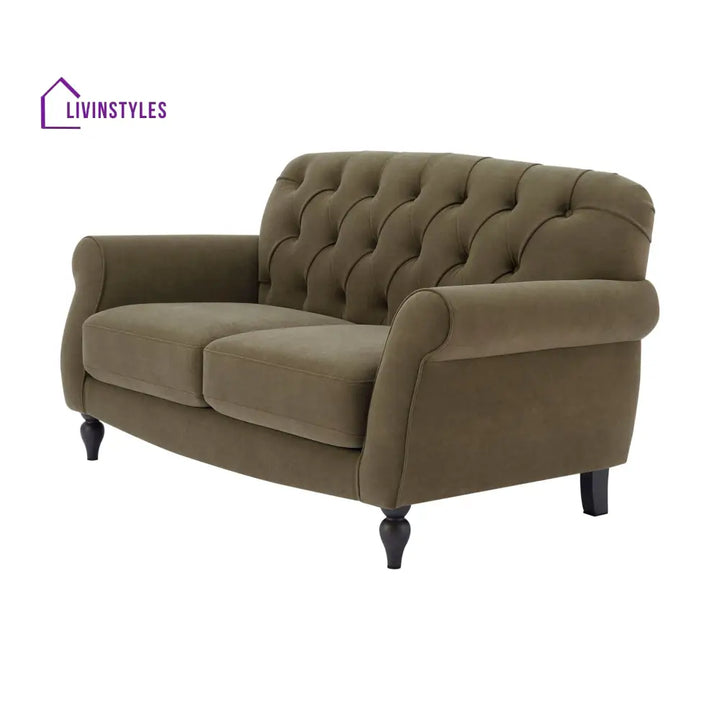 Francisco 2 Seater Sofa - Olive Green - Sofas