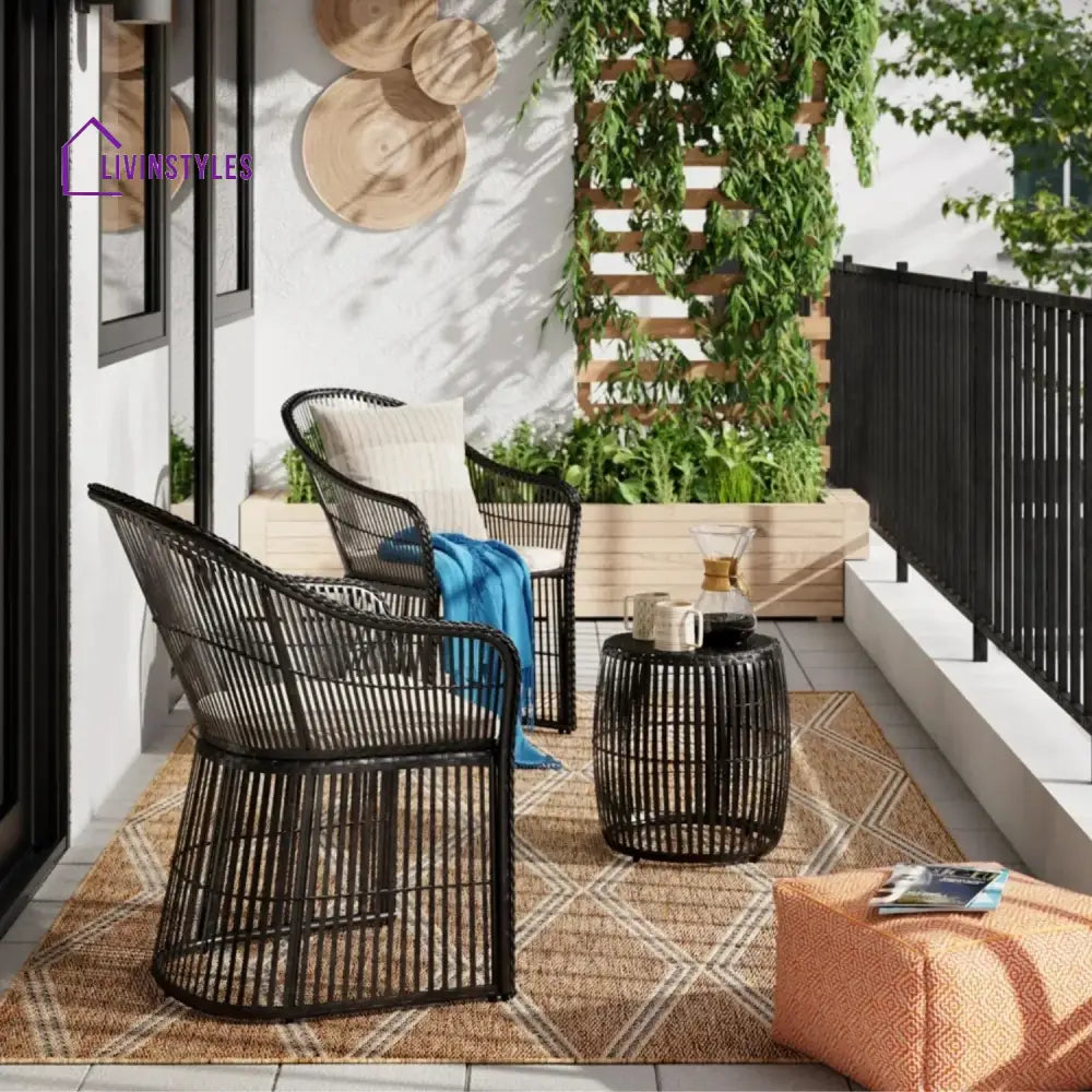 Freya 3-Piece Outdoor Rattan Wicker Patio Set - Patio Set