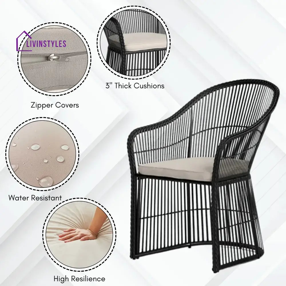 Freya 3-Piece Outdoor Rattan Wicker Patio Set - Patio Set