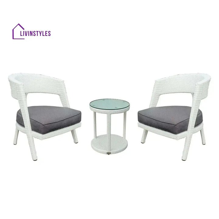 Frieda Outdoor Rattan Wicker 3-Piece Patio Set - Patio Set