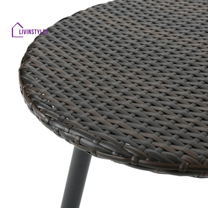Froe Outdoor Patio Seating Set 2 Chairs and 1 Table Set (Brown) - Coffee Table Sets