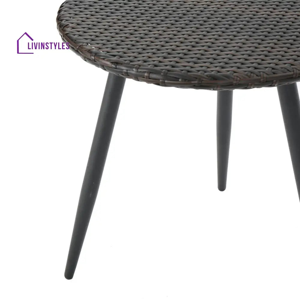 Froe Outdoor Patio Seating Set 2 Chairs and 1 Table Set (Brown) - Coffee Table Sets