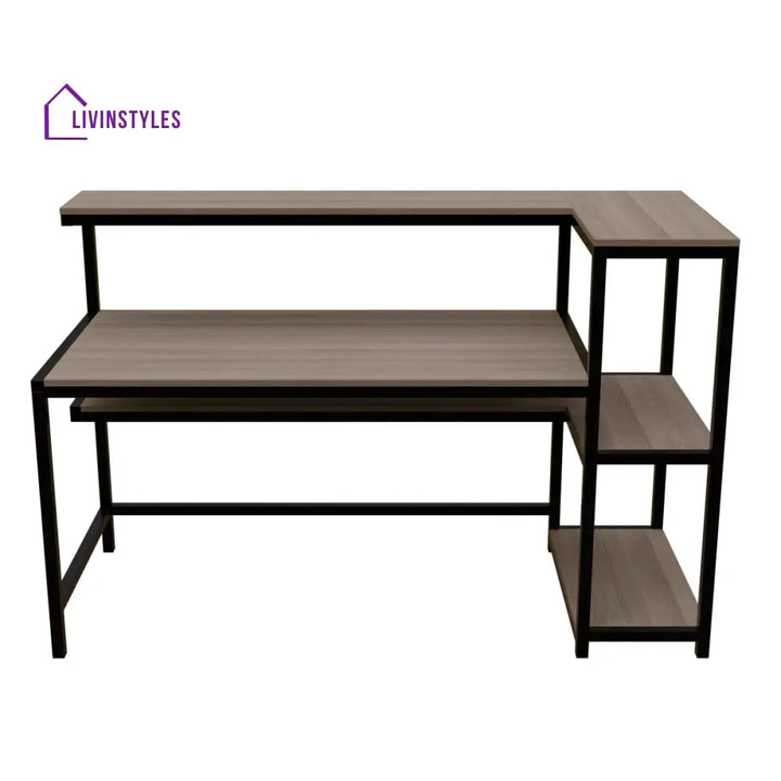 Fronx Computer Table With Open Storage | Computer Table | Study Table for Home - Art & Drafting Tables