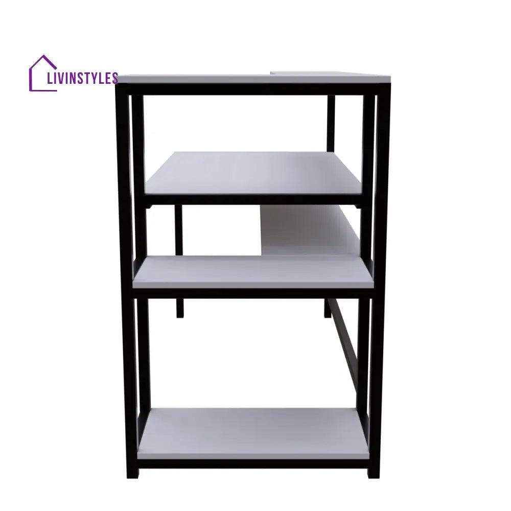 Fronx Computer Table With Open Storage | Computer Table | Study Table for Home - Art & Drafting Tables