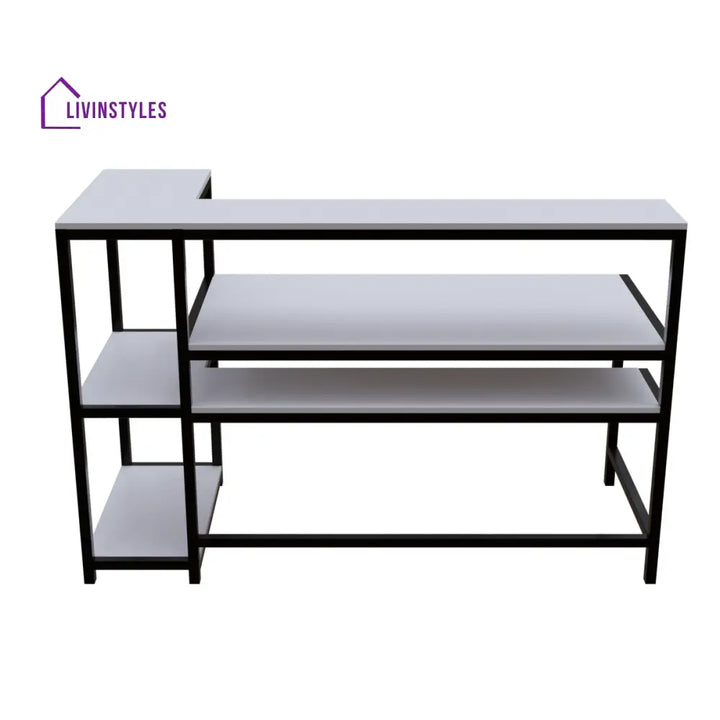 Fronx Computer Table With Open Storage | Computer Table | Study Table for Home - Art & Drafting Tables