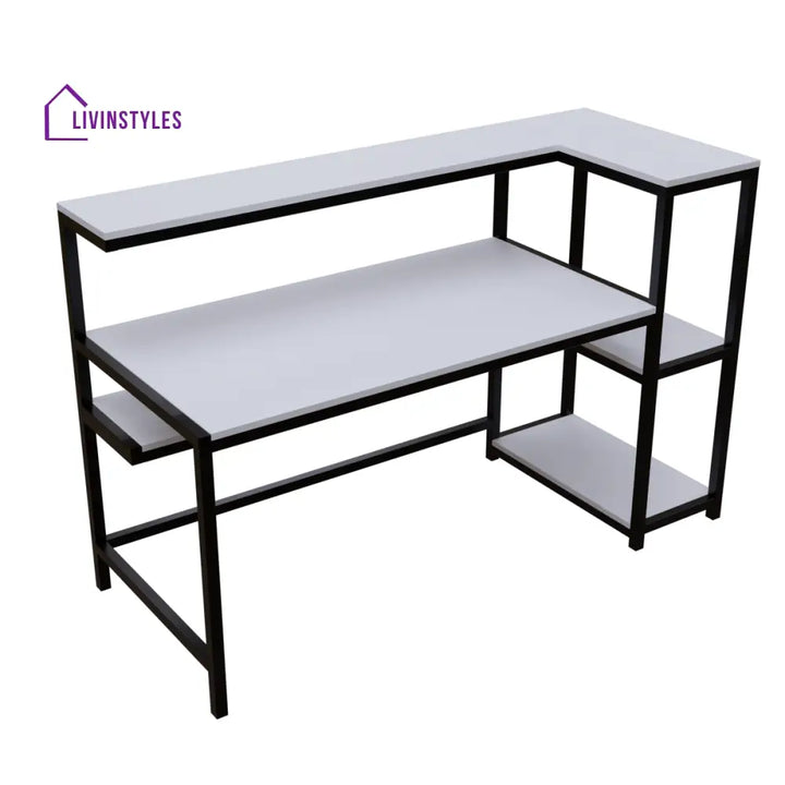 Fronx Computer Table With Open Storage | Computer Table | Study Table for Home - Art & Drafting Tables
