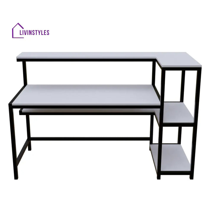 Fronx Computer Table With Open Storage | Computer Table | Study Table for Home - Art & Drafting Tables