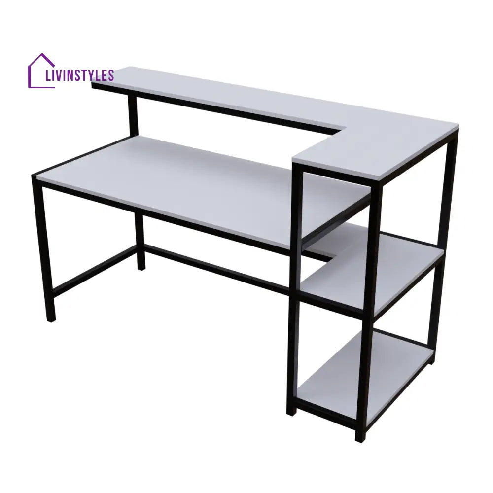 Fronx Computer Table With Open Storage | Computer Table | Study Table for Home - Art & Drafting Tables