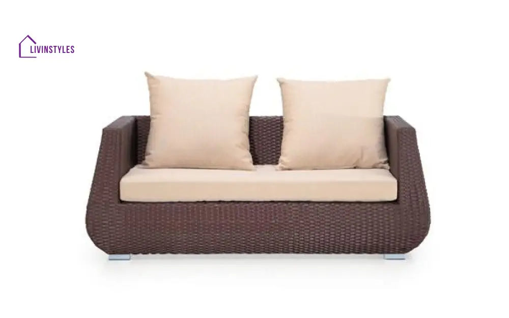 Gabriella Outdoor Sofa Set 2 Seater 2 Single seater 2 Side table and 1 Center Table (Brown) - Sofa Sets