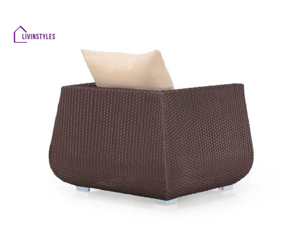 Gabriella Outdoor Sofa Set 2 Seater 2 Single seater 2 Side table and 1 Center Table (Brown) - Sofa Sets