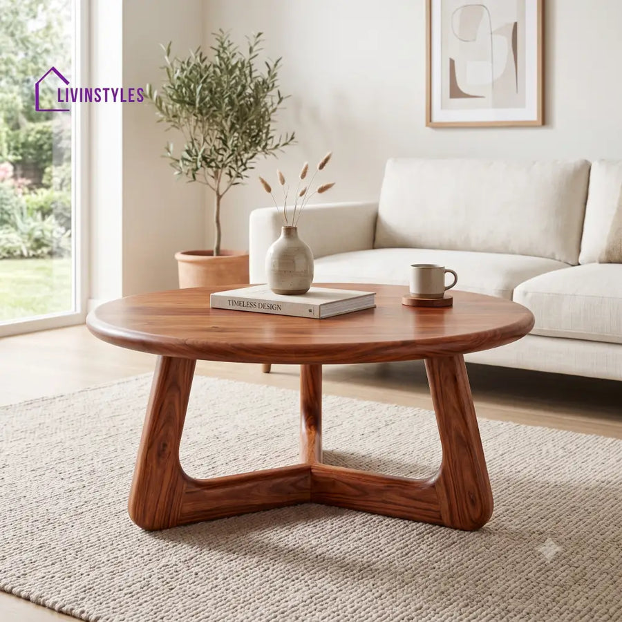 Gabrielle Wooden Coffee Table for Living Room | Tea Table | Teapoy | Center table