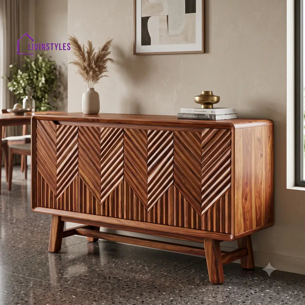 Gagana Premium Wooden Sideboard and Cabinet for Living Room