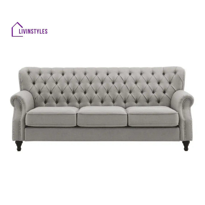 Galina 3 Seater Sofa in Grey Colour
