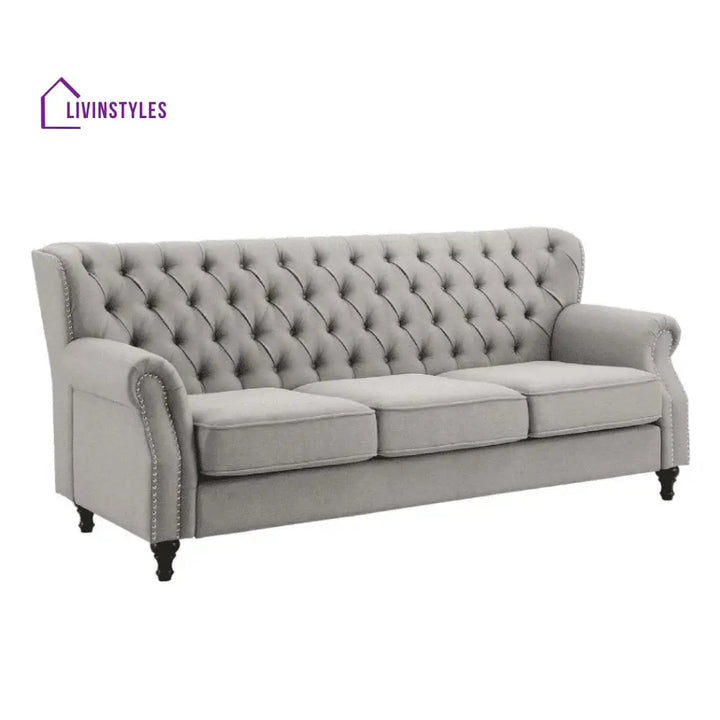 Galina 3 Seater Sofa in Grey Colour