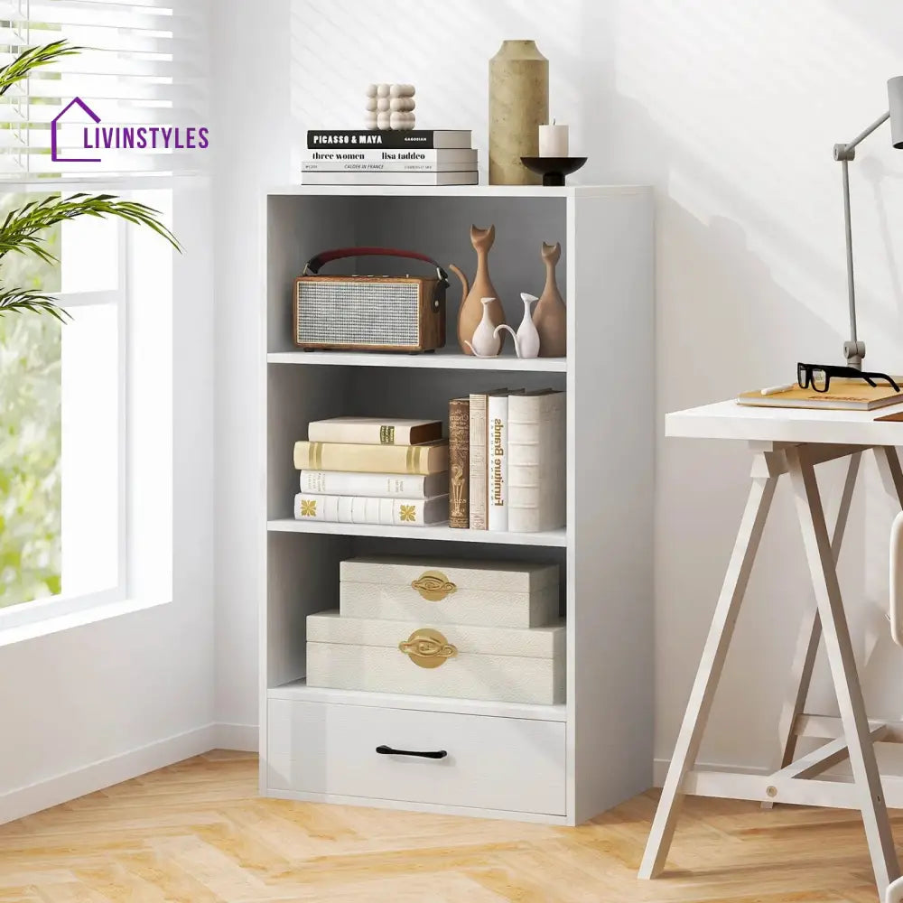 Galina Engineered Wood Bookshelves | Bookshelf for Living Room | Bedroom | Drawing Room | Study Room